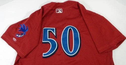 Threshers de Clearwater 50 Game usou camisa vermelha xl dp13285 - Jerseys MLB usada para jogo