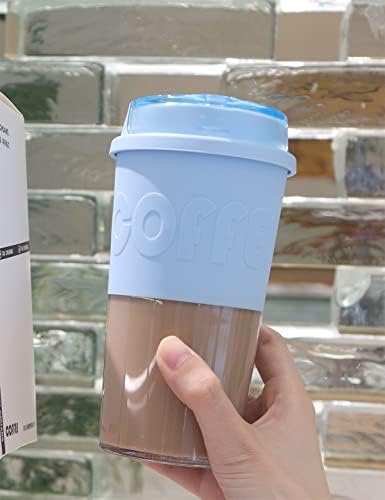 Cotthoset a copa de plástico da caneca do escritório - xícaras de café reutilizáveis ​​garrafa de água