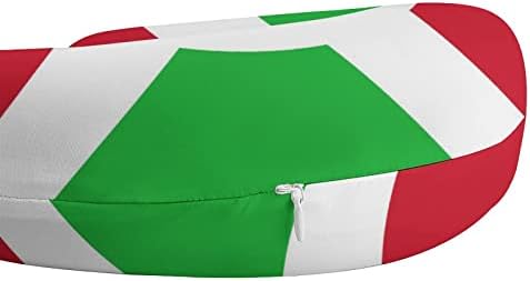 Bandeira de travesseiro de pescoço de buregundi travesseiro lavável macio em forma de U para viagens em casa