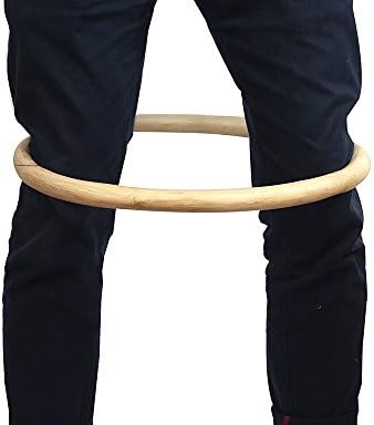 Zooboo Wing Chun Rattan Ring - Anéis de madeira natural Asa Tsun Kung Fu Pernas de força Manual Equipamento