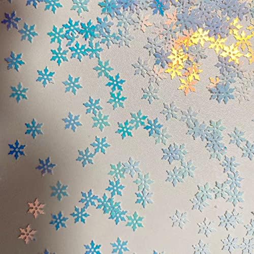 2000 peças Snowflakes Party Glitter PVC Confetti para Confetti Glitter para Winter Snowfield Wonderland
