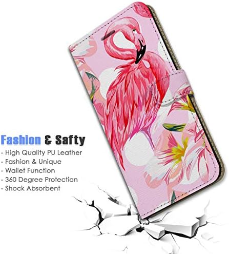 Para Samsung S22, para Samsung Galaxy S22, capa de capa de carteira de flip -flip, A21812 Flamingo