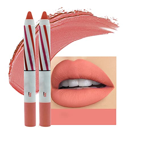 Jelly Lip Tint 2pc Lipstick lápis Lip Lip Velvet Silk Lip Gloss Maquiagem Lipos Lipos de Lipliner com Lipos Lip