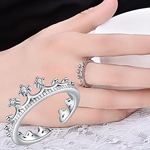 2023 Novas damas anel criativo anel de diamante Bracelete de zircão aberto anéis de grossa anéis grossos Conjunto