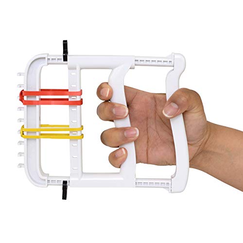 Rolyan Basic Ergonomic Hand Exerciser, Fortalecimento do dispositivo para dedos, mãos e polegares, vem com