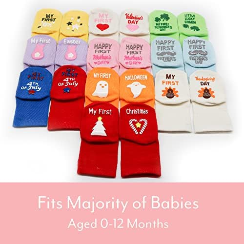 Conjunto de presentes de meias para bebês mommachi, 10 pares de pares de bebês com citações