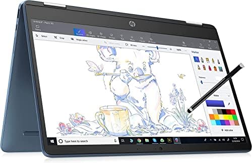 HP mais novo laptop x360 14a no chromebook de cor azul -petróleo 14 Crega sensível ao toque HD,