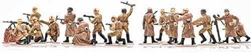 3r Segunda Guerra Mundial Infantaria Soviética 16 Soldados Pintados 1/72 Terminado 16 Figuras Modelo Conjunto