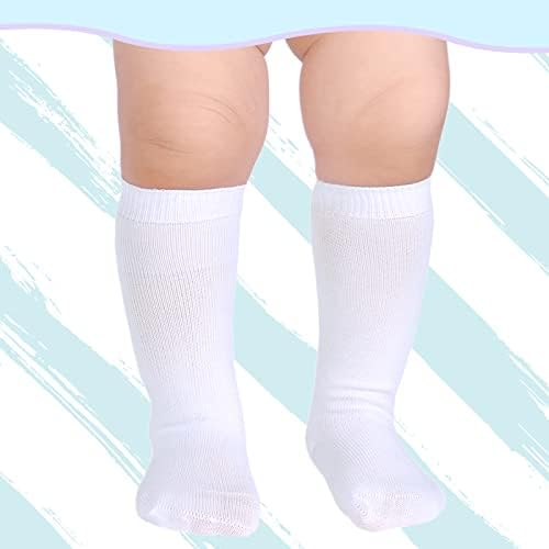 Mini Angel Baby Knee Socks High Socks Taxa Meias Altas Algodão sem costura para recém -nascidos