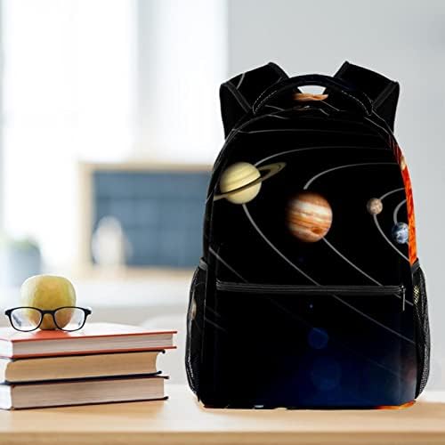Planetas de sistema solar Backpacks Backpacks Boys School Book Bag Travel Caminhando Camping Daypack Rucksack