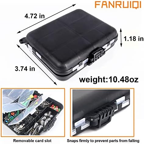 Fanruiqi 154/246pcs kits de tackle terminal, água fresca e salgada, kits de equipamento de pesca