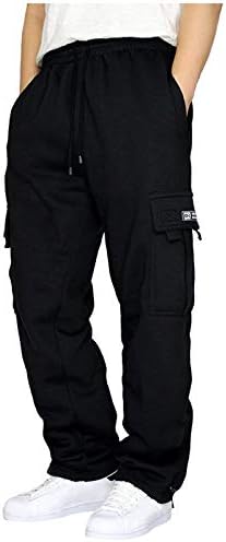 Egmoda Men's Jogger Sweatpante com bolsos, homens esportam calças de corrida de trabalho de trabalho