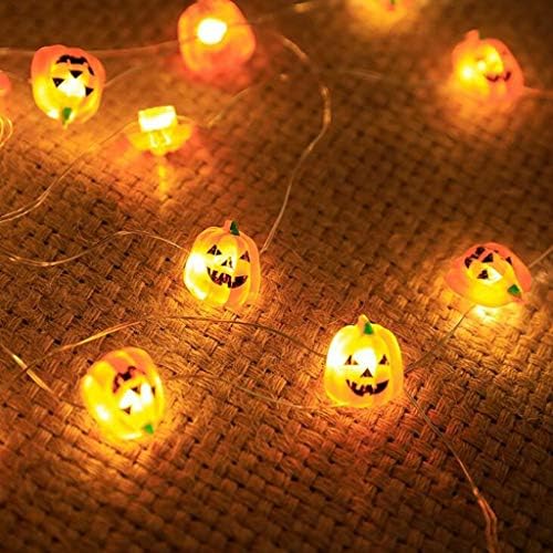 6x816g nova série de halloween LED String leve corda de abóbora em forma de lâmpada de fio de cobre