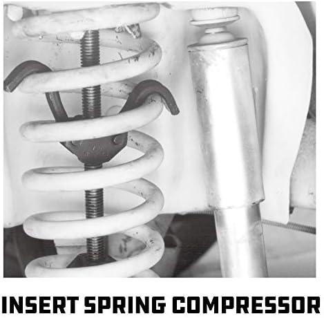 Kit de ferramentas de compressor de mola da bobina PowerBuilt, suspensões de veículos de bobina