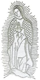 6 peças Valor atacado Lot da Virgem Mary Maria Guadalupe Bristenamento Gold Silver Bordoused Iron on Patch