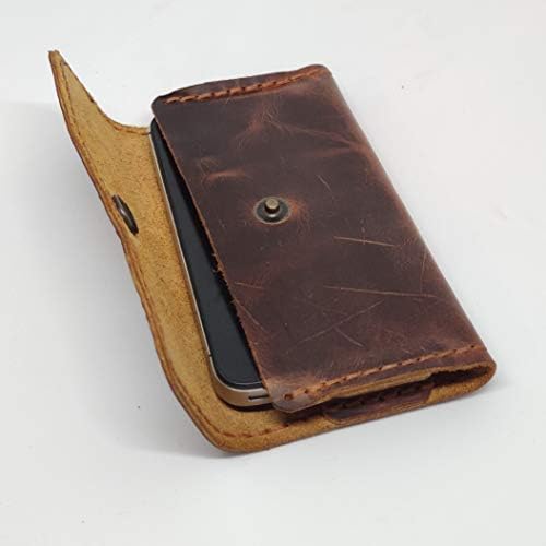 Caixa de coldre de couro holsterical para Blu C5L, capa de telefone de couro genuíno feita à mão, estojo