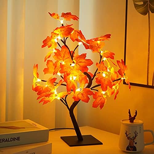Presentes decorativos de Natal requintados, árvore de bordo iluminada por mesa, árvore de outono, árvore artificial