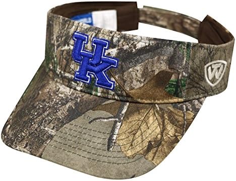 Top do mundo Realtree Xtra visor Hat - NCAA Camuflagem de camuflagem ajustável