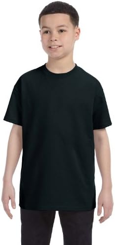 Gildan Boys Heavy Cotton T-Shirt Black-L