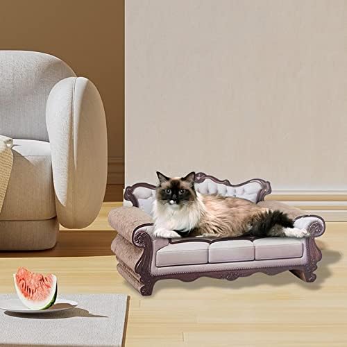 Gralara Cat Scratcher Lounge Cat Scratch Pad Tamanho Grande Móveis de gato sofá Cat Scratch Board