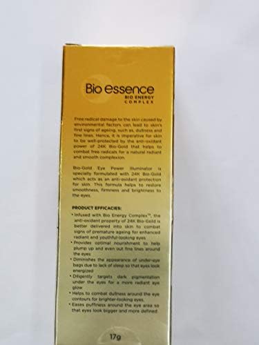 Bio-comsence 24k bio ouro platina dupla essência de 17g-helps para reduzir os olhos e os olhos escuros