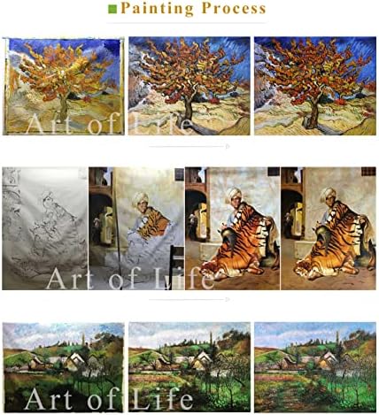US $ 80 a US $ 1500 pintados à mão pelos professores das academias de arte - 7 pinturas artísticas