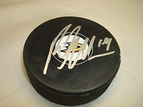 Patrick Maroon contratou o Puck de hóquei de Anaheim Ducks autografado 1a - Pucks autografados da NHL