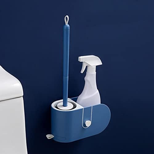 Escova de vaso sanitário de edossa com suporte de suporte TPR suave TPR Silicone Brush Caixa de armazenamento de