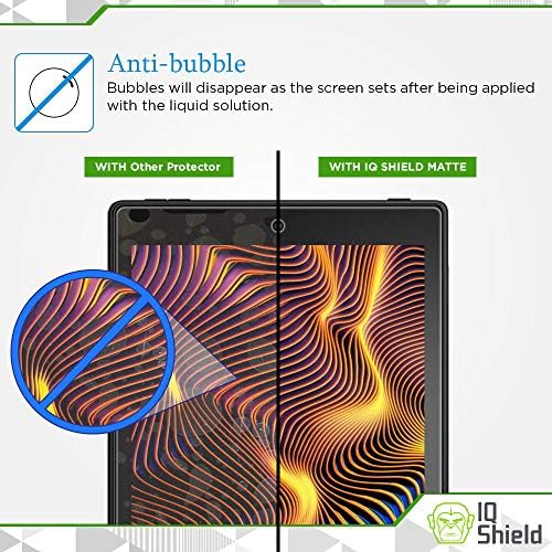 Protetor de tela fosco iqshield compatível com Fire HD 10 Anti-Glare Anti-Bubble Film