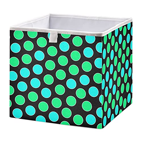 Cubos de armazenamento dobráveis ​​de cubos de cubos de cubos de cubos de cubos verdes cesta de brinquedos à prova