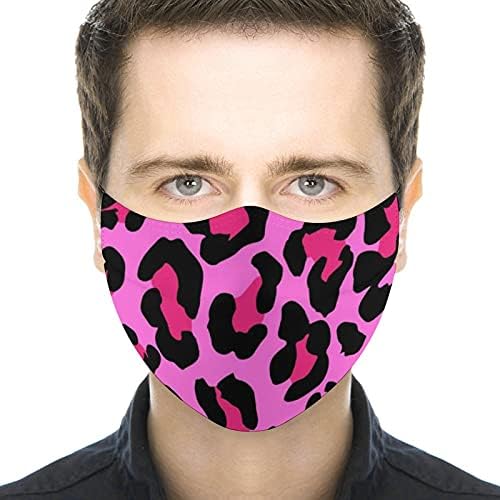 Ztpic 3 PCs Cheetah Face Máscara, Proteção Ajustável Proteção Anti -pó Capa de boca de bocal Máscaras