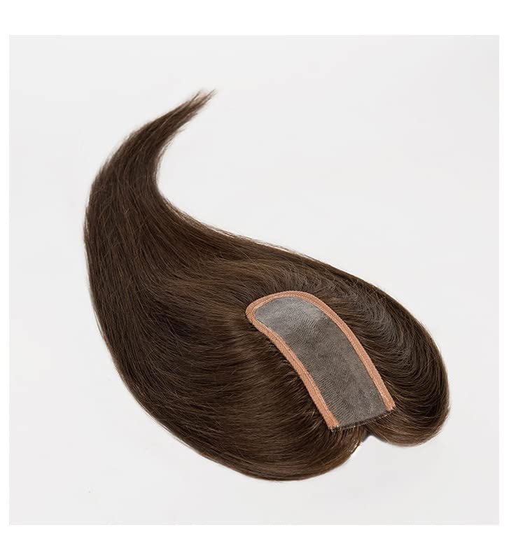 UNIWIGS Remy Human Hair Toppers, 2''x4.75 '' Pedra de cabelo de Base Pol Poly Poly para mulheres queda de