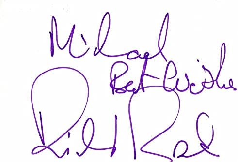 Richard Branson assinou autógrafo 4x6 Índice Corte - CEO bilionário da Virgin Galactic, primeiro viajante