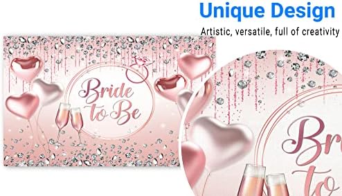 Funnytree Bridal Bridal Bridrop Bride To Be Women Bachelorette noivado Party Party Banner Rose Gold