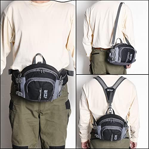 Saco de cintura WLZP Fanny Pack com suporte de garrafa de água para caminhada de saco de fanny pacote para