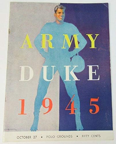 1945 Exército/Programa de Futebol Duke 10/27 Glenn Davis Doc Blanchard 68345B18 - Programas