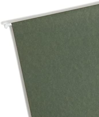 Pasta de arquivo pendurada no fundo da caixa Smead, expansão de 3 , tamanho da letra, verde padrão, 25 por caixa