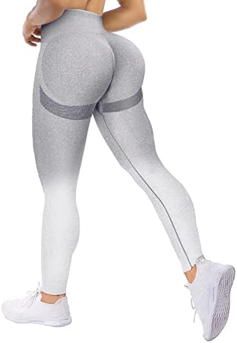 Fittoo Butt Lift Leggings sem costura para mulheres com cintura alta o treino de ginástica de ginástica