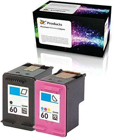 OCPRODUCTS Substituição do cartucho de tinta reabastecida para HP 60 para inveja 120 114 DeskJet