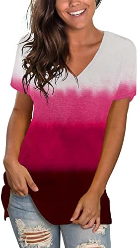 Camiseta da blusa para meninas outono no verão de manga curta de manga macia Comfortável, algodão da