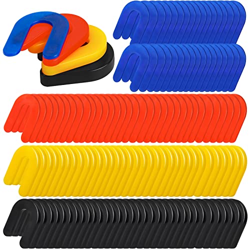 500 peças espaçadores de telha calços de plástico em forma de U inclui azul 1/16 vermelho 1/8 amarelo 3/16 preto