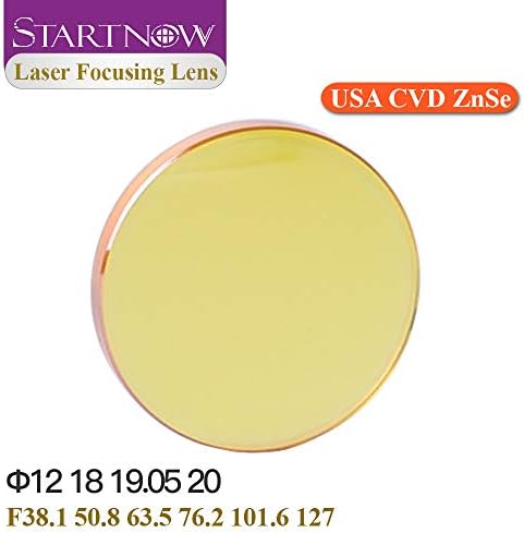 StartNow EUA ZNSE CVD LENTES FOCO DE LASER 20mm 19 18 15 12 F50,8 101,6 2 2,5 3 para lente da indústria óptica a laser de gravura de gravação de corte