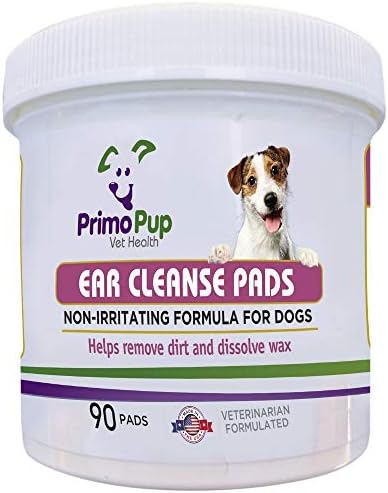 Primo Pup Vet Health-Padrões de limpeza para cães-veterinárias formuladas para limpar, dissolver o acúmulo