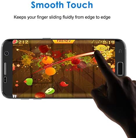 Protetor de tela JETECH para Samsung Galaxy S7, TPE Ultra HD Film, cobertura de tela cheia, 2-Pack