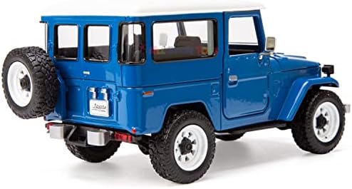 All Star Toys exclusivo Toyota Land Cruiser FJ40 Royal Blue com rodas off-road personalizadas 1/24 Modelo