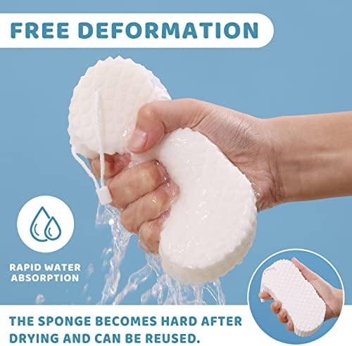 Decwxon Ultra Soft Bath Body Chuveiro Esponja ， Corpo Mágico Removedor de Pele Dead Esponja Esfoliendo Banho Esponja,