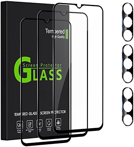 Casetego Compatível com o protetor de tela Galaxy A14 5G, 3 pacote de vidro temperado HD+3 protetor de