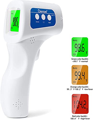 Termômetro de testa infravermelha não contato Berrcom para adultos, crianças, bebê - de grau médico TermomeTro