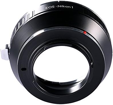 Adaptador de montagem de lentes conceituais da K&F, Canon Eos EF Mount Lens para Nikon 1-Series Camera,