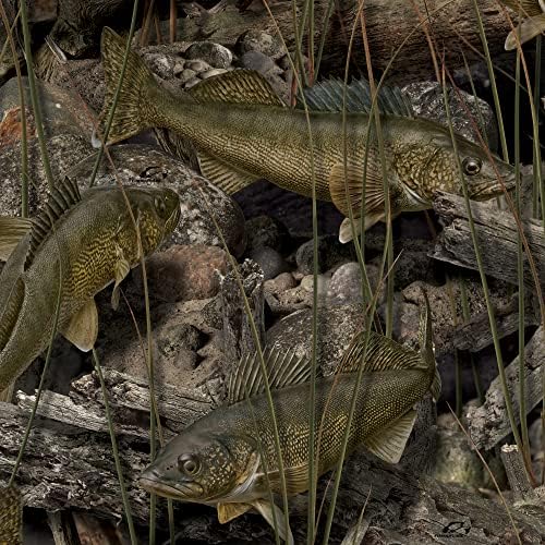 Capuz da série Fishouflage Strike - moletom de pesca de camuflagem masculina